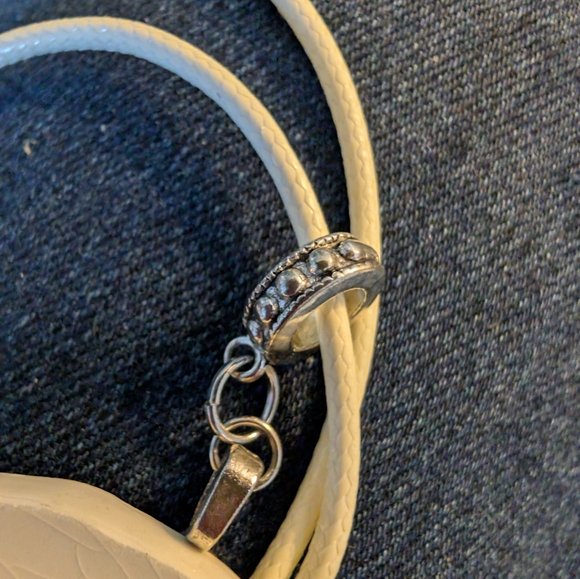 Artisan Scottish Necklace,  Pottery and Sea Glass, Cord, 16"- 18"',  NWOT, Gift - Picture 3 of 7